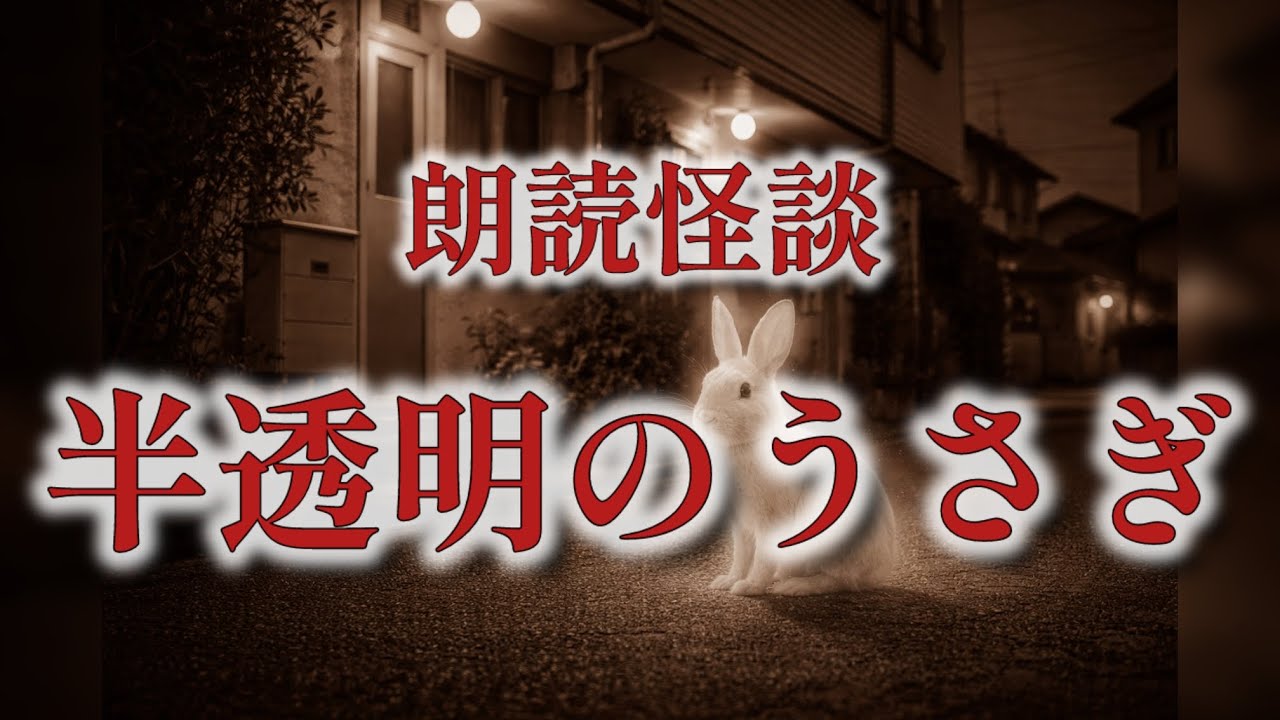 【洒落怖】半透明のうさぎ｜追いかけた先で見たもの