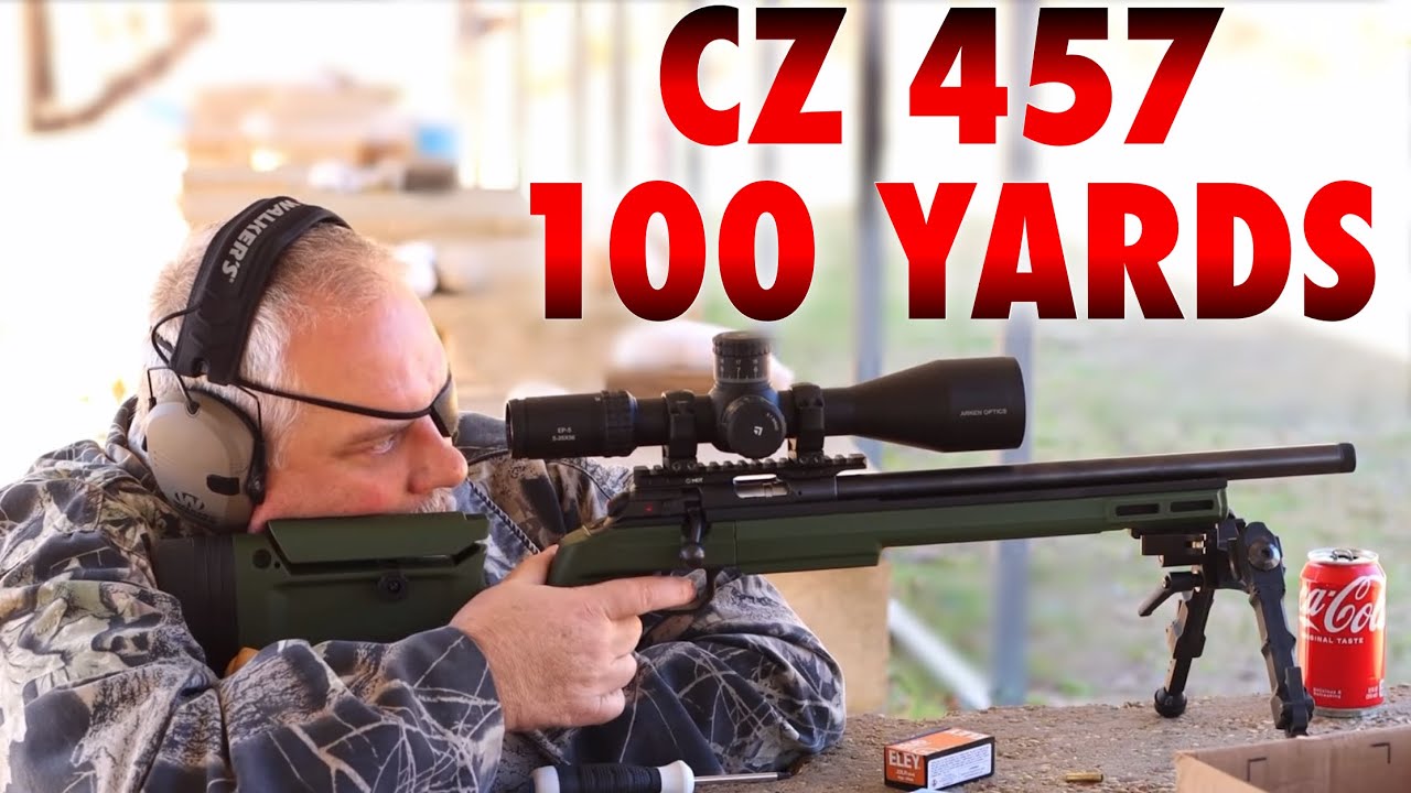 CZ 457 на 100 ярдов. Первые испытания.