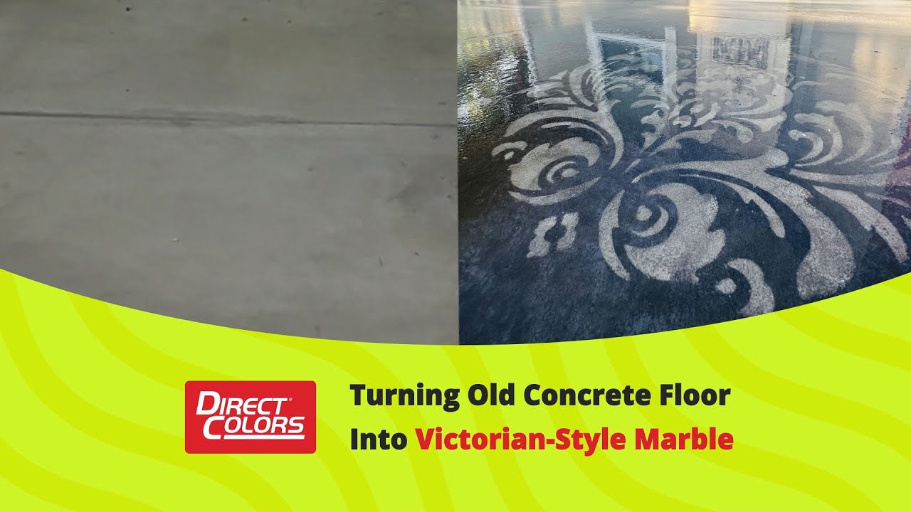 Direct Colors Presents: Customer's DIY Victorian Marble Floor Transformation!
