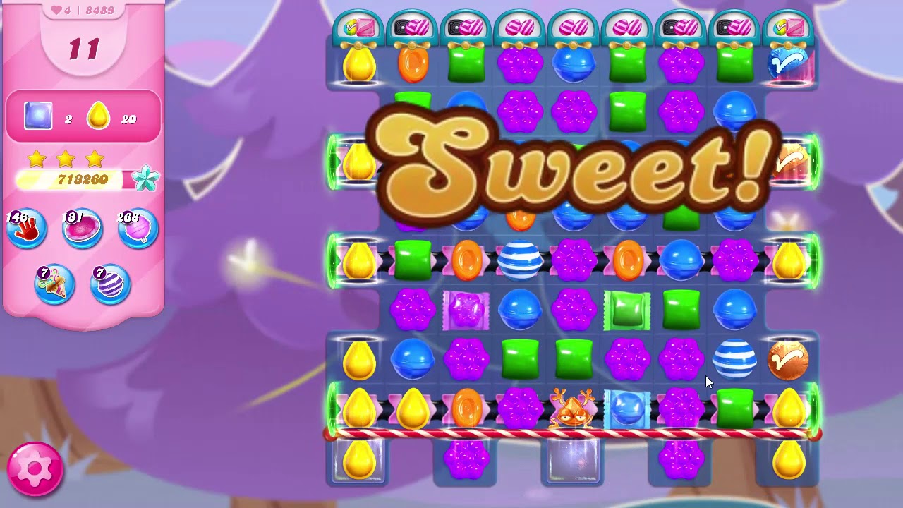 Candy Crush Saga Level 8489 NO BOOSTERS