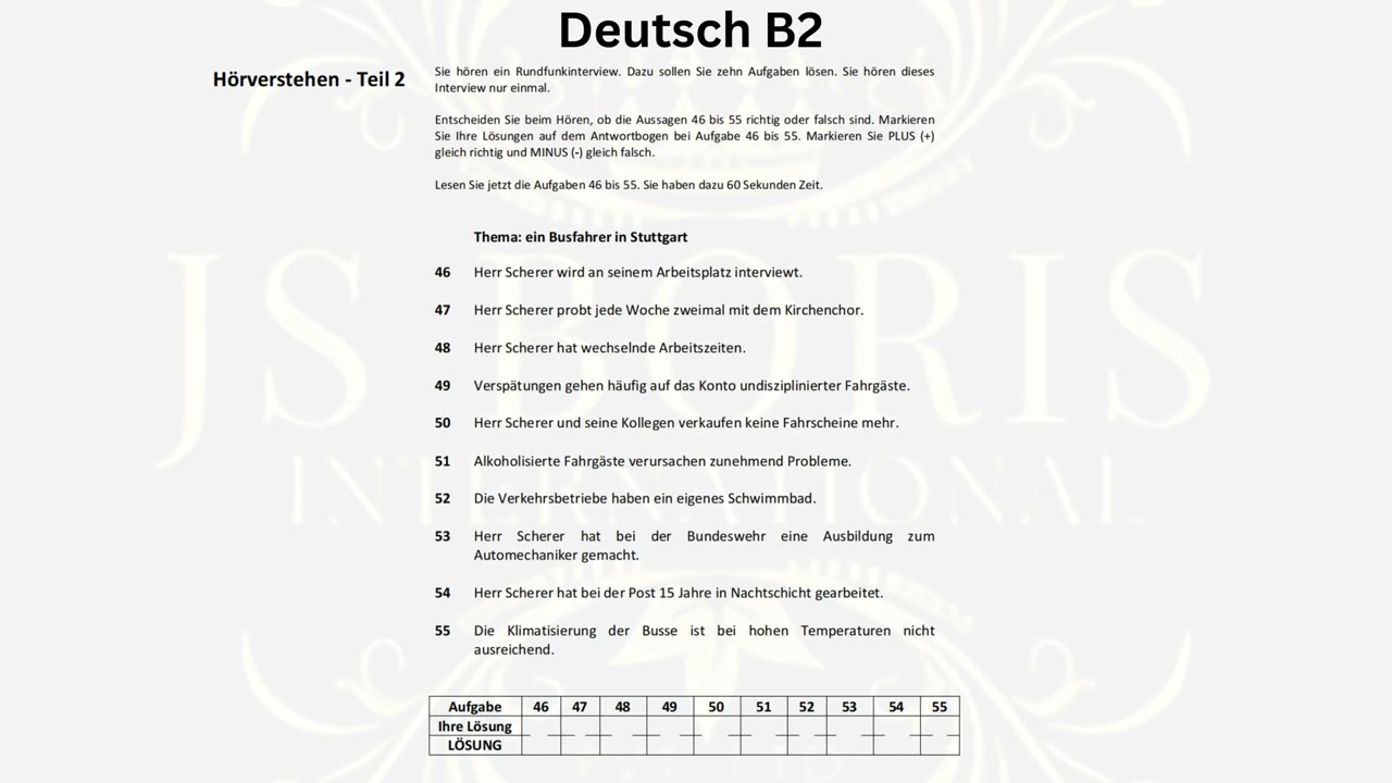 B2 Hören 2024-2025 Latest Telc B2 new Pattern |Übungstest| #Telcb2 #B2 #TelcB2 #Telcb2prüfung