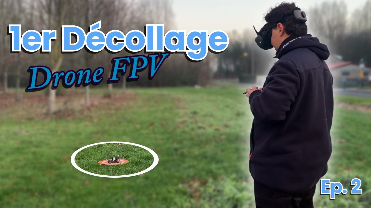 🚁 PREMIER DECOLLAGE DE MON DRONE (avec des crashs...)