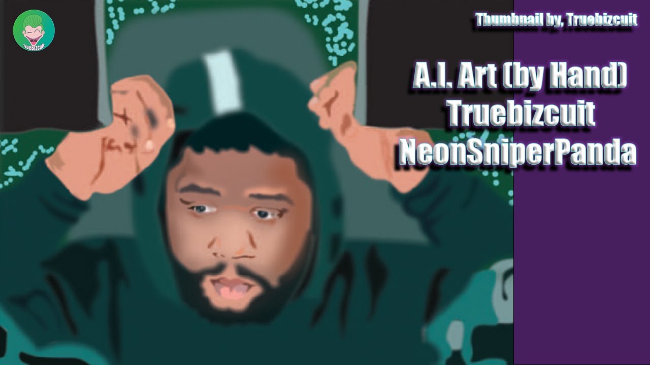 NeonSniperPanda [A.I. Art Done by another Human] Drawing Kick Streamers by TrueBizcuit #40