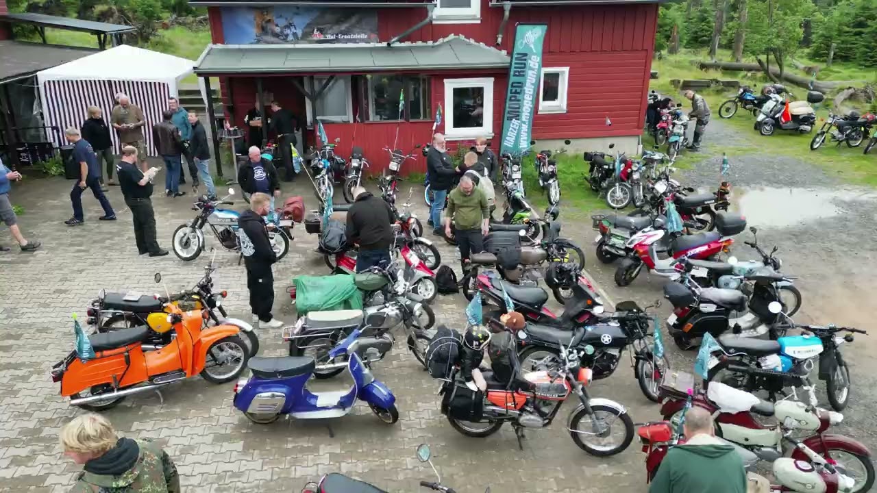 Ein Morgen beim Harzer Moped Run
