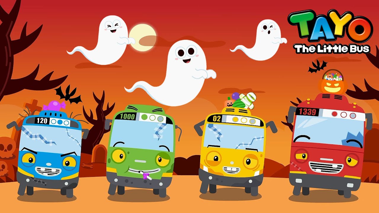 Halloween Tiki Taka l Lagu Halloween Bahasa Indonesia l Kartun anak l Tayo Bus Kecil