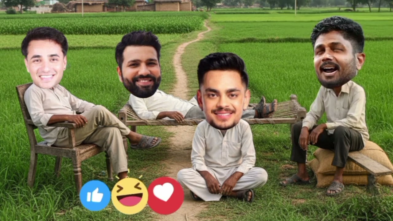 संजू सैमसंग तुम रहने दो तुमसे नहीं हो पाएगा😂🥰#cricketcomedycartoon #funny #comadi #cricket..... Moee