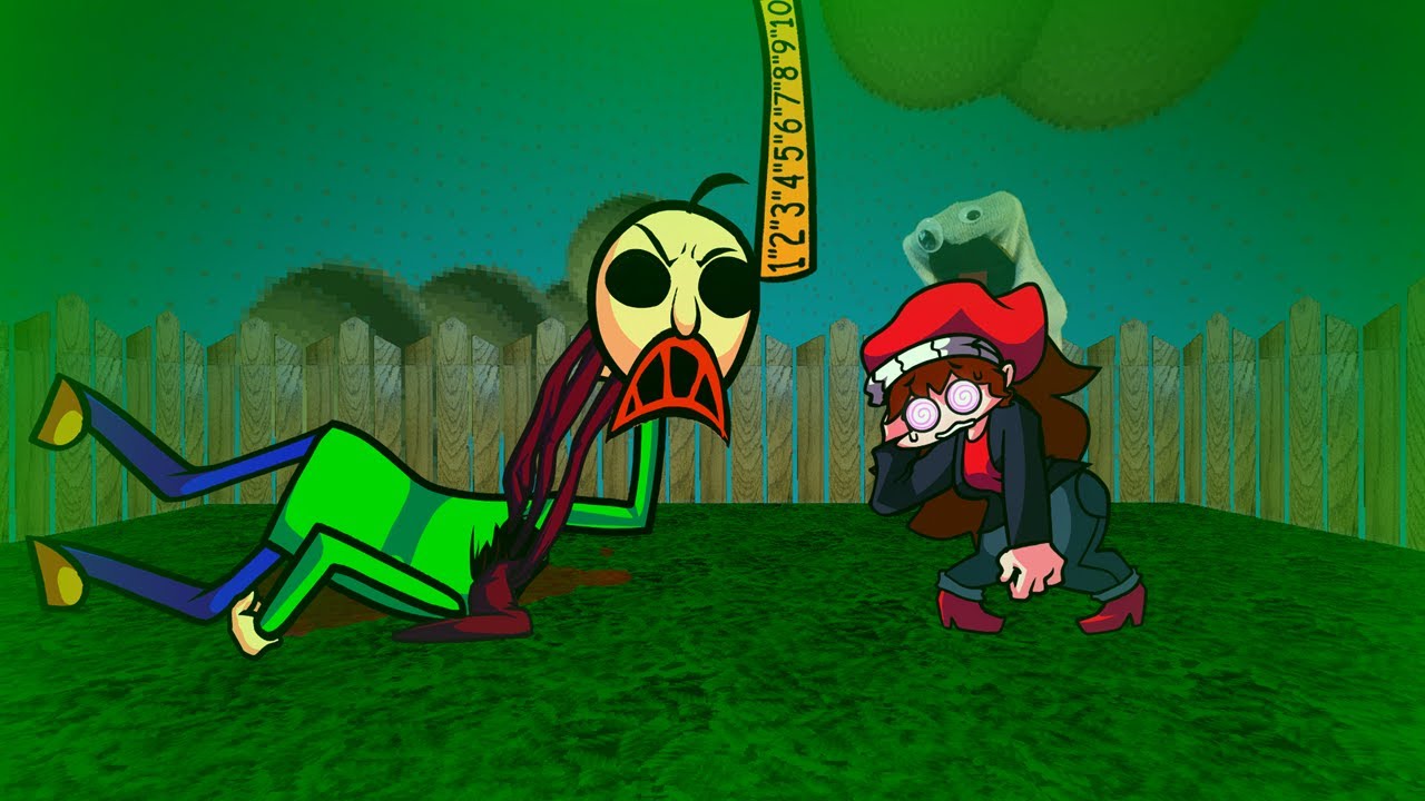 FnF Hypno's lullaby but GF cheated on the test (Left Unchecked but Baldi sings it)