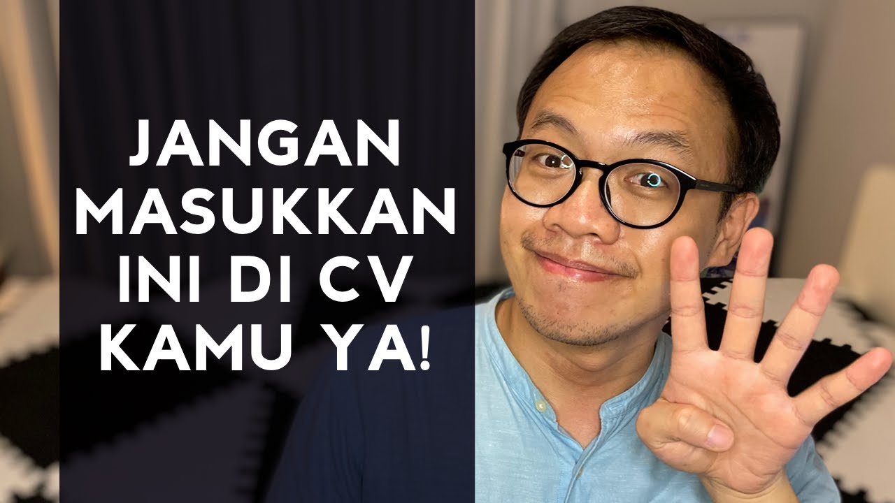 Empat Hal Ini Ga Perlu Ditulis di CV