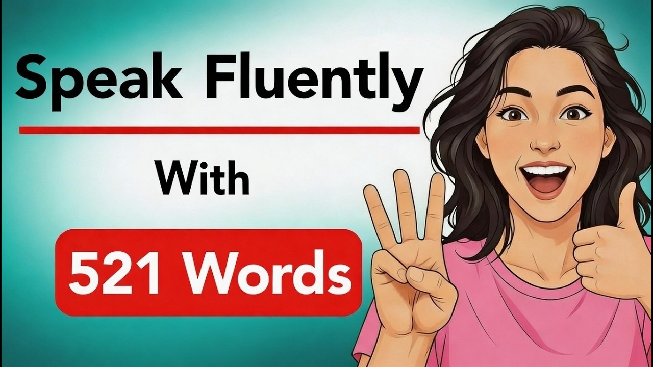 How To Speak English With Just 521 Words | No Grammar, No Difficult Words, No Teacher, No Long Time