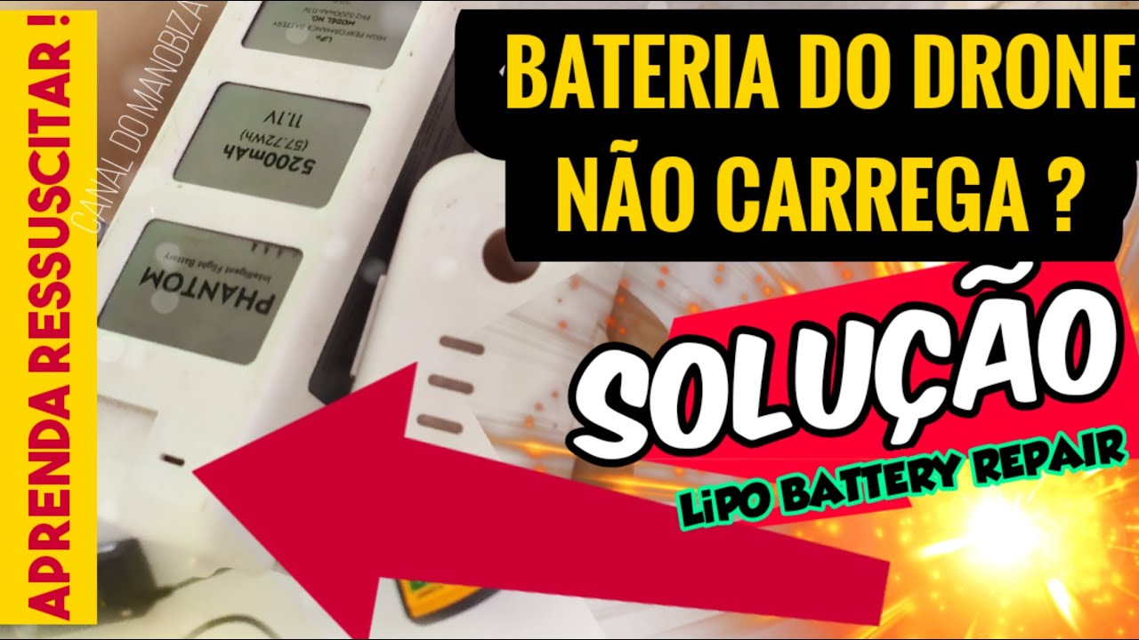 Como Recuperar Bateria de Lipo Drone dji phantom que não carrega | HOW TO REPAIR DJI BATTERY