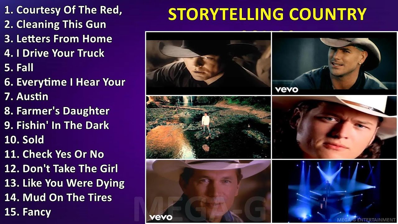 Storytelling Country Songs ~ Popular Country Songs Playlist