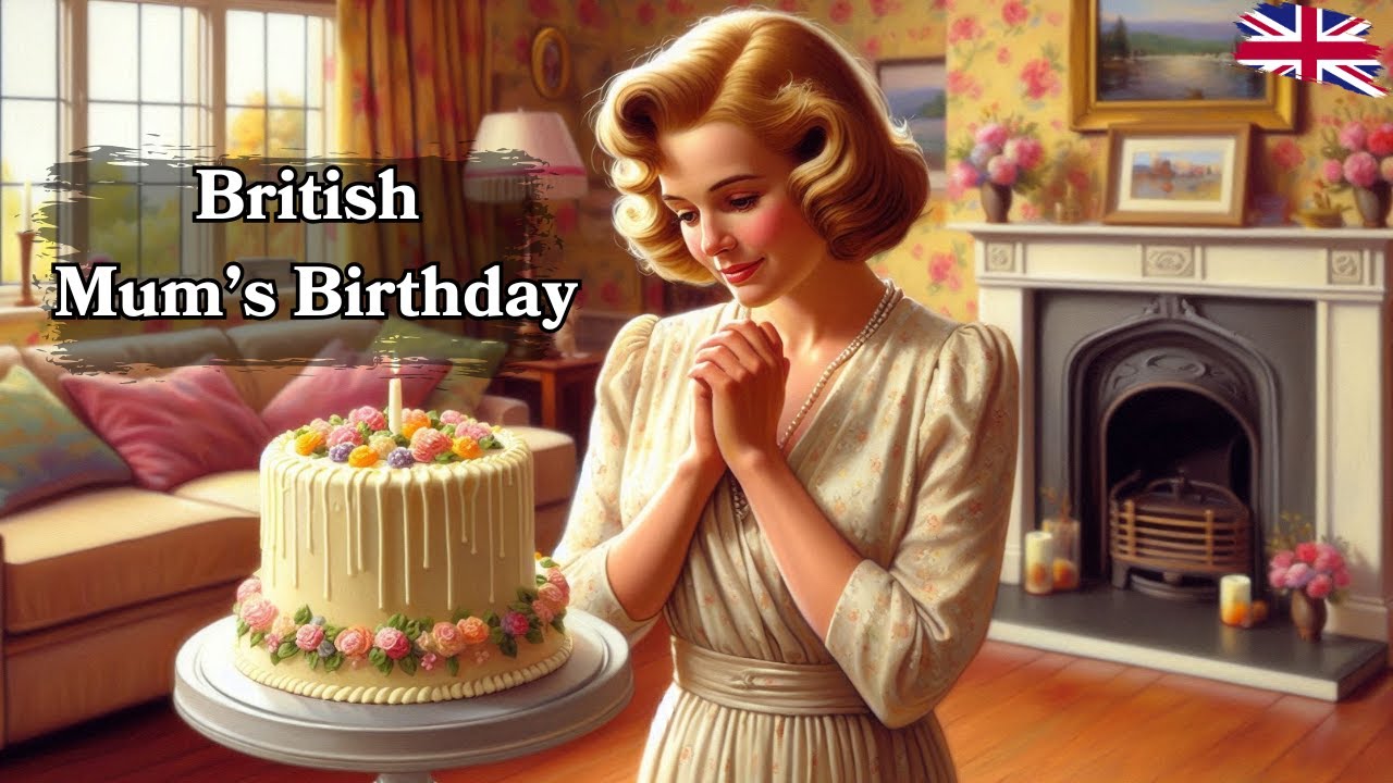 Mum's Birthday| Learn British English with Real-Life Phrases 🎂