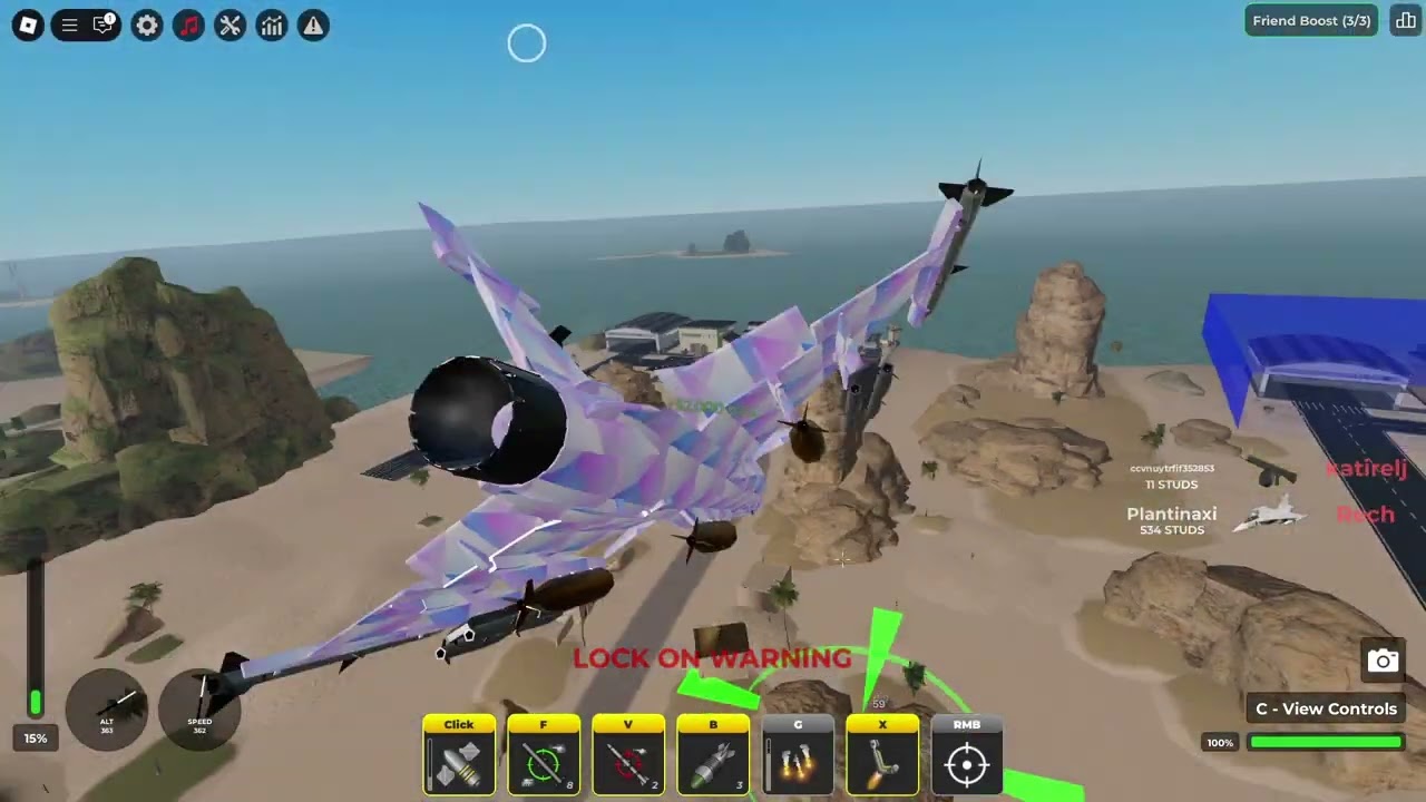 Destroying War Tycoon server with my favorite plane, the JAS-39 Gripen