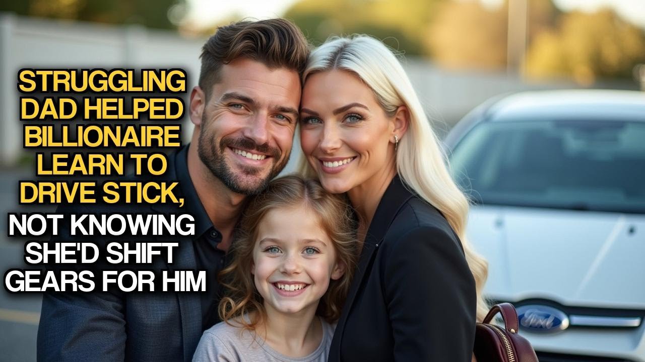 Struggling Dad Helped Billionaire Learn to Drive Stick, Not Knowing She'd Shift Gears For Him