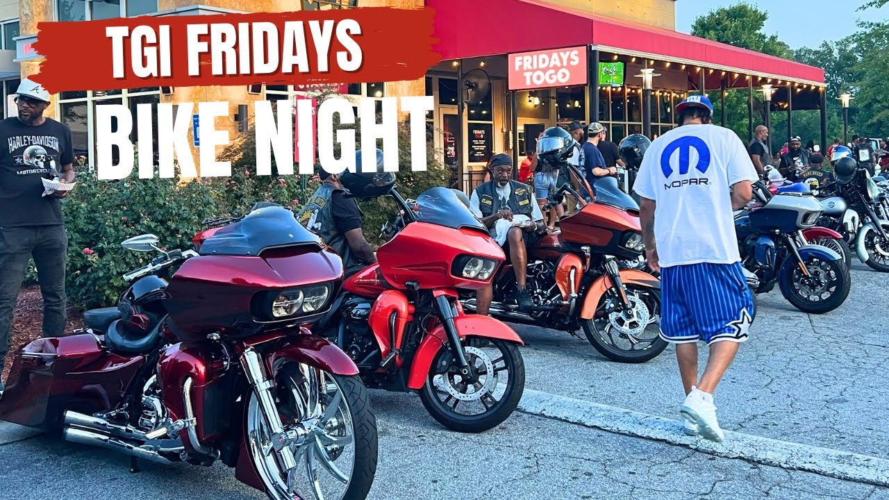 TGI FRIDAYS Bike Night On and Popping Again #harleydavidson #motorcycle #bikelife