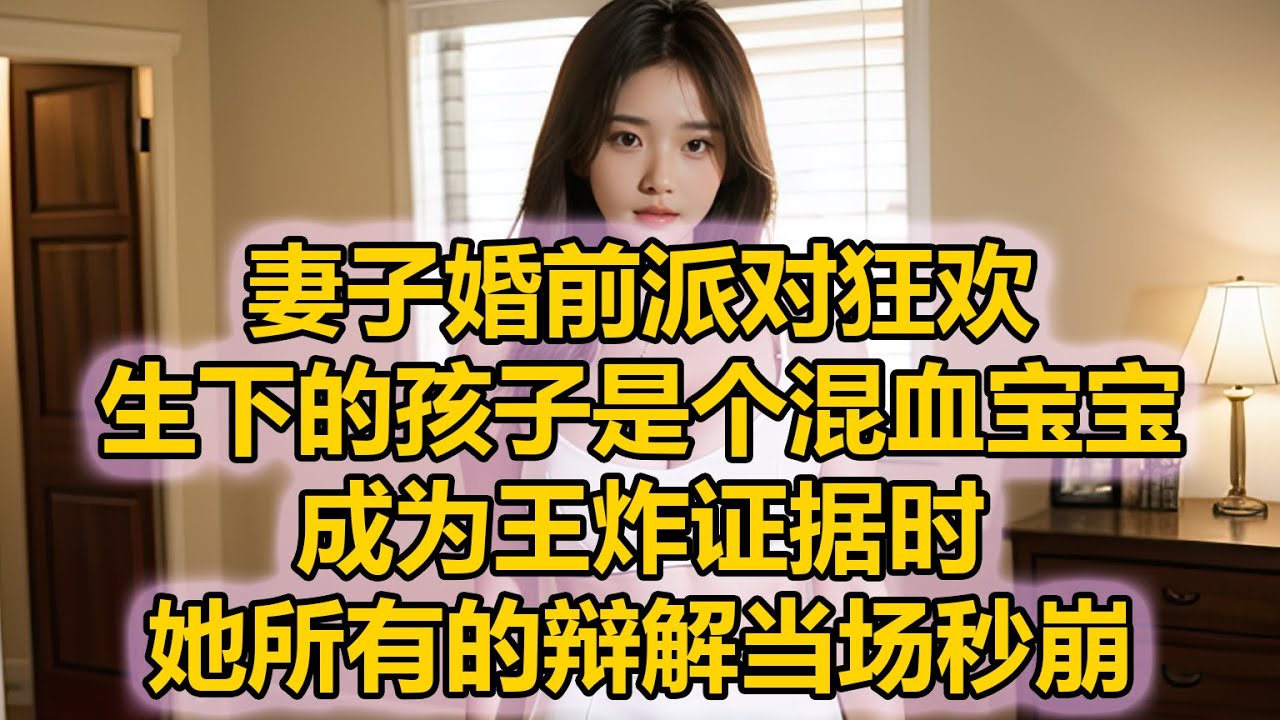 妻子婚前派对狂欢，生下的孩子是个混血宝宝，成为王炸证据时，她所有的辩解当场秒崩