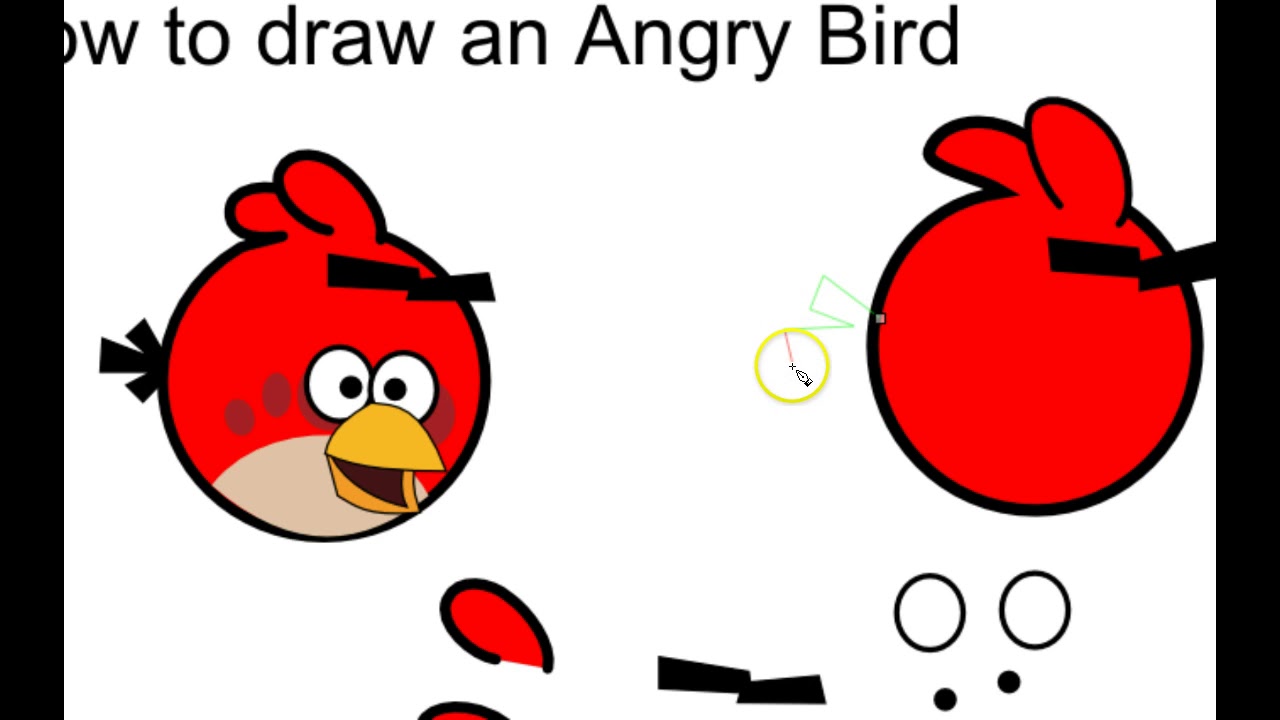 Inkscape Tutorial: How to draw an Angry Bird