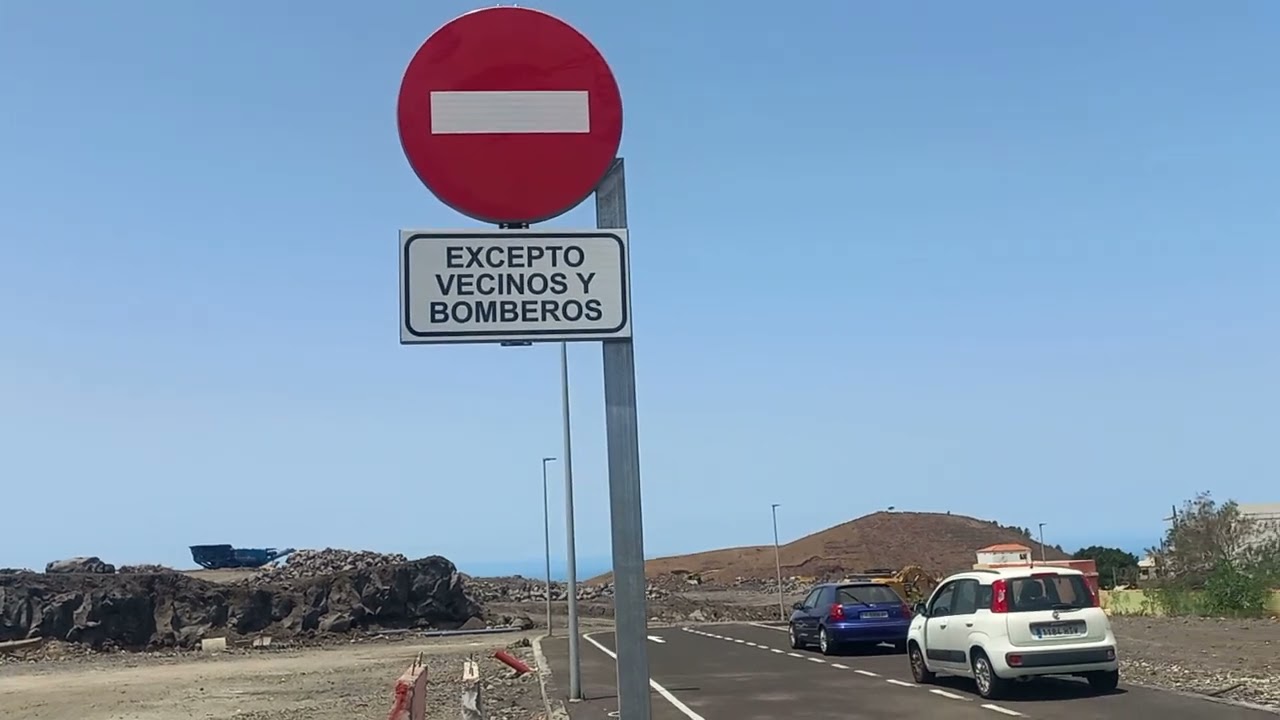 La Palma La Laguna  - Cam. Cruz Chico ist fertig, Ortskern u. Cam. Cumplido werden von Lava befreit