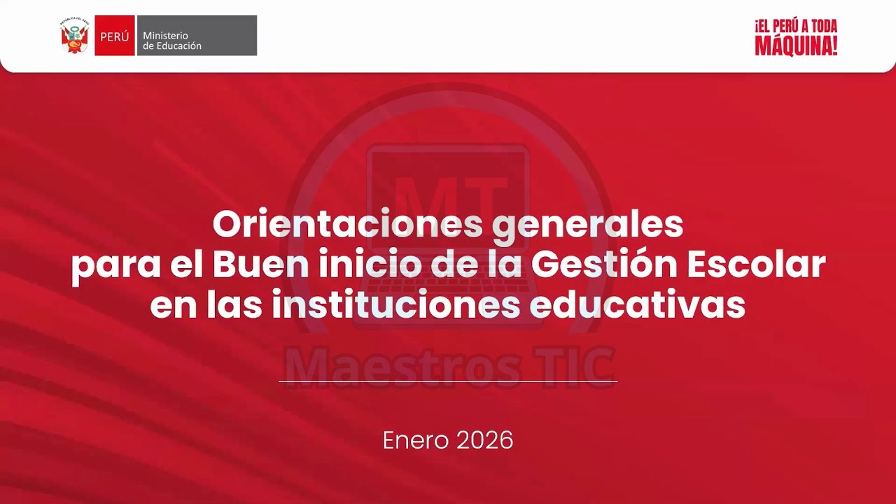 Buen Inicio de Año Escolar 2026