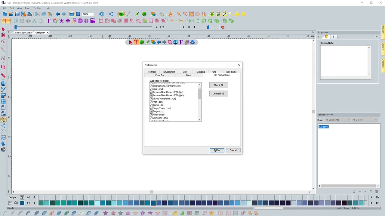 File Association Preference Tab | Floriani Total Control U