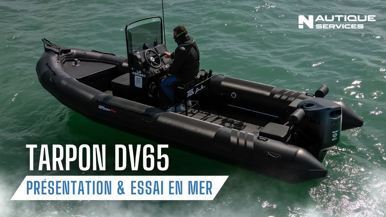 Tarpon DV65 Full Black - Présentation complète et Essai en mer avec moteur 140 CV Suzuki
