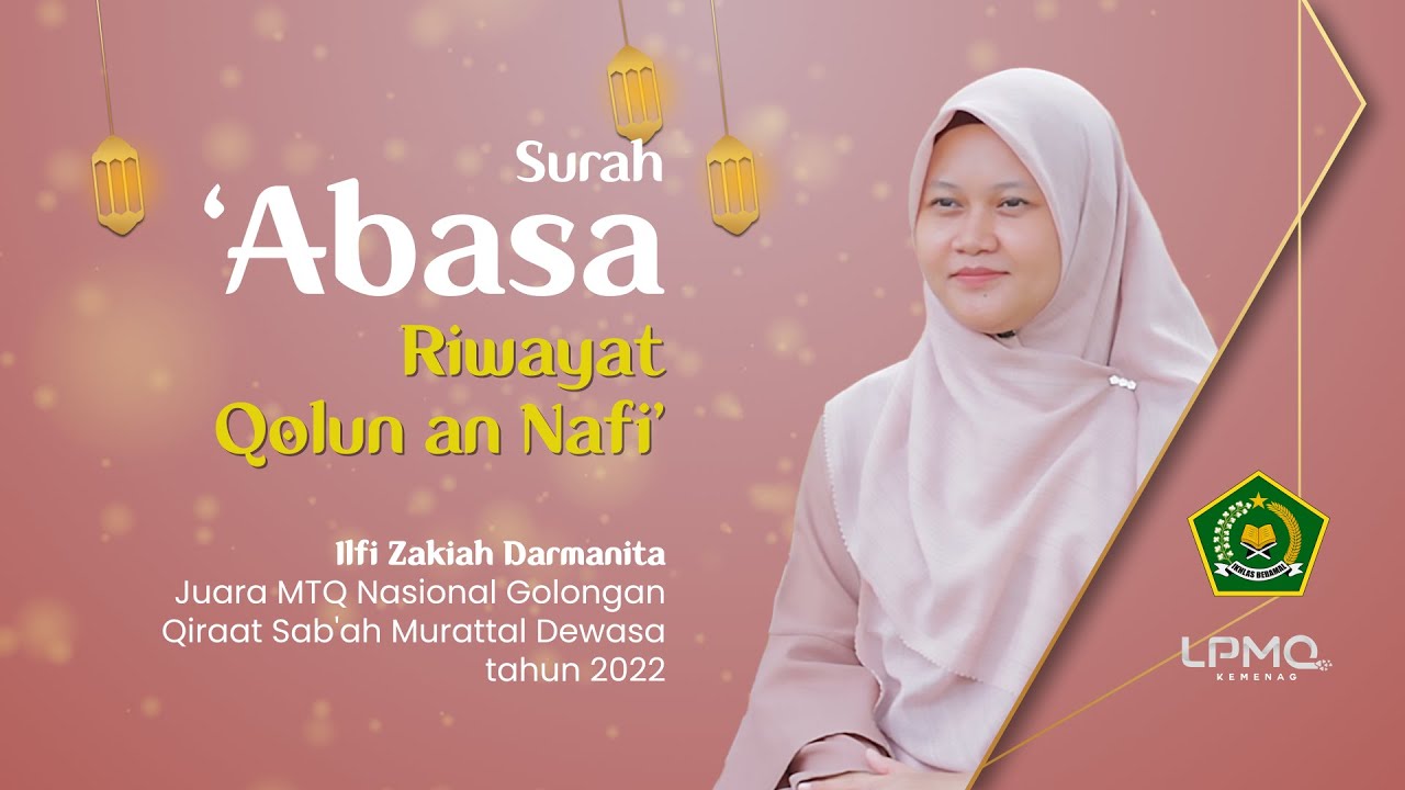 Merdu Banget! Bacaan Surah 'Abasa Riwayat Qolun an Nafi’