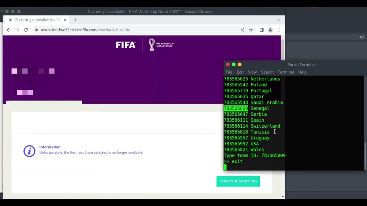 FIFA Qatar World Cup Tickets resale BOT