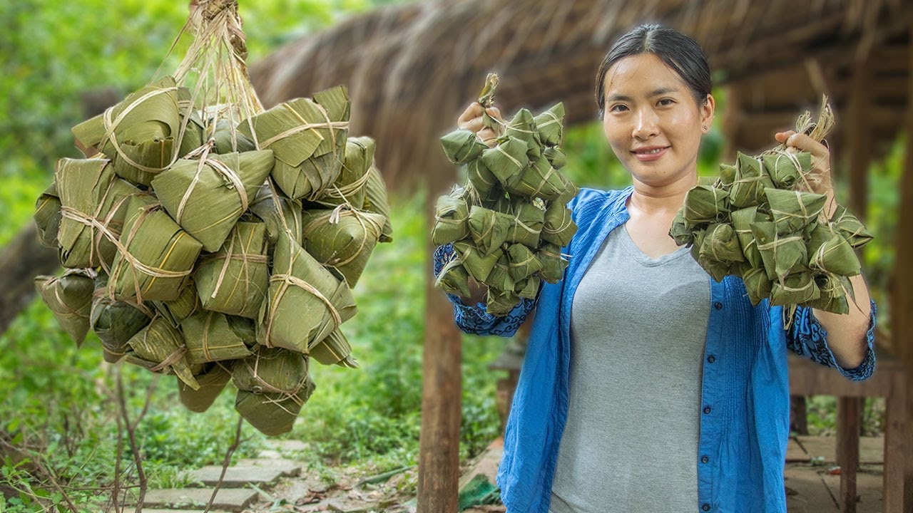Making Traditional Khmer Cake Recipe In My Homeland (Nom Chang)