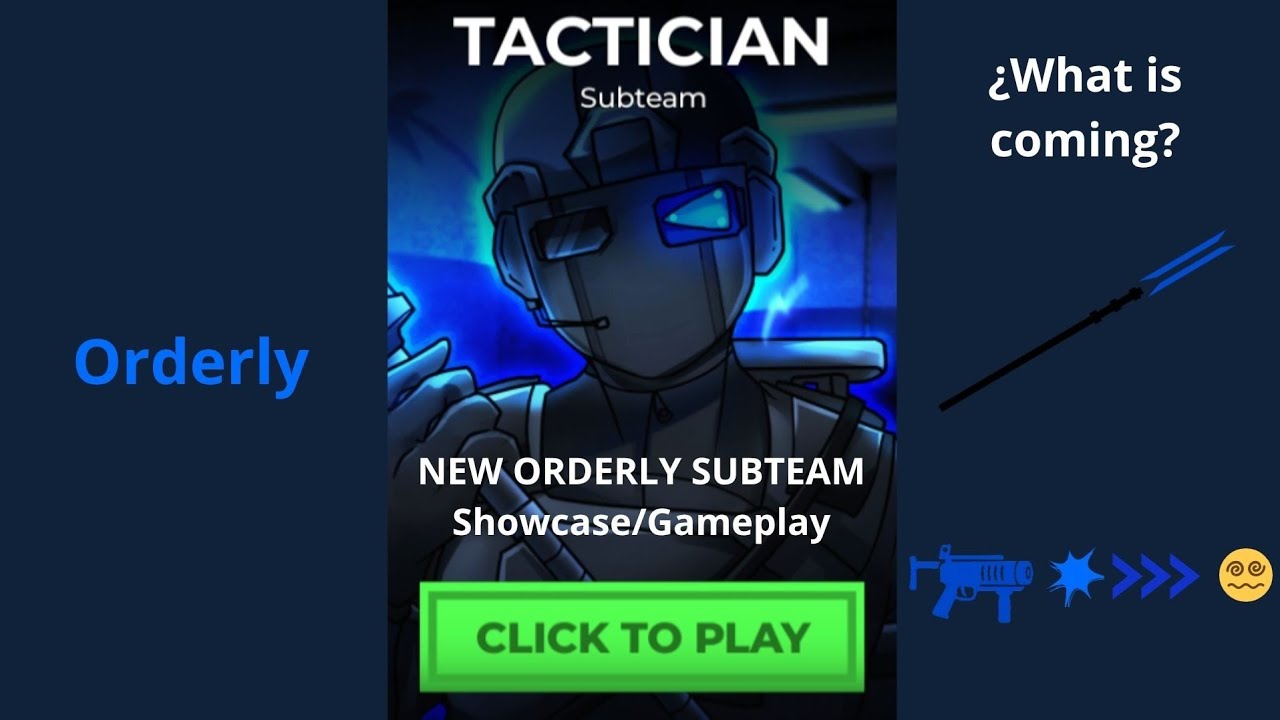 Roblox Asylum Life: New orderly subteam Tactician showcase