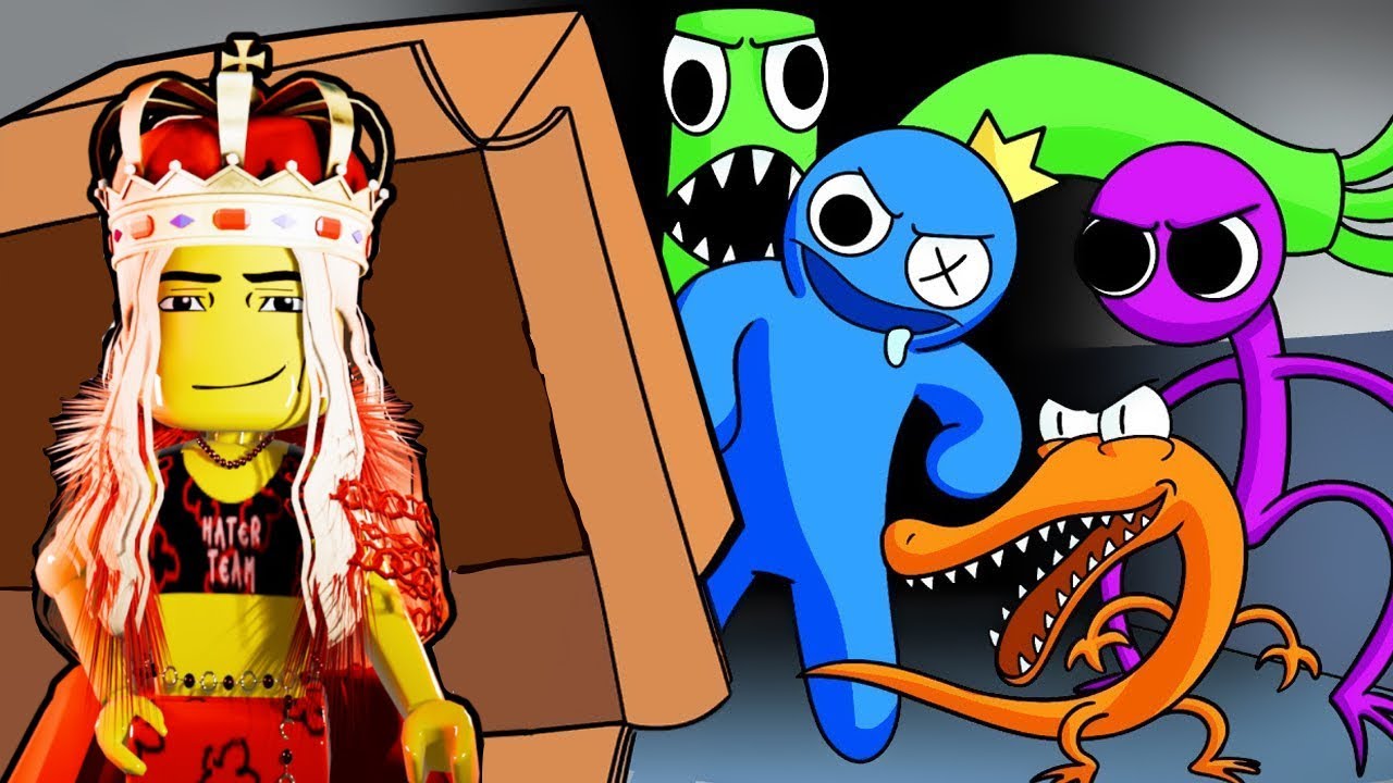 Halloweenské RAINBOW FRIENDS + SKRYTÉ MÍSTO!!