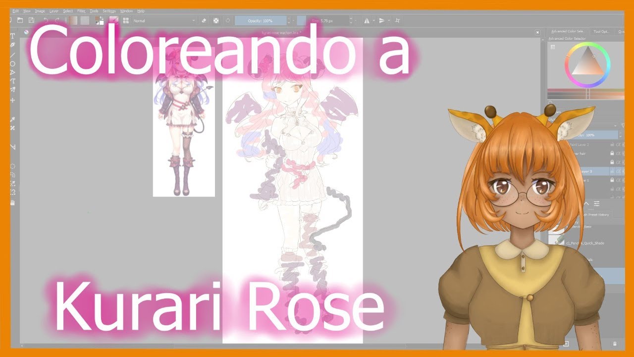 Coloreando a Kurari Rose! 1 PM ET!