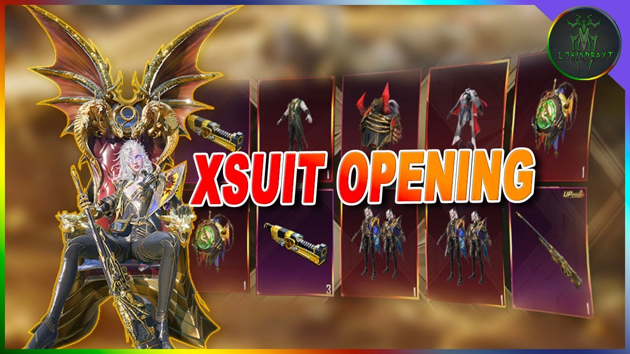 DRAVION XSUIT OPENING | PUBG MOBILE