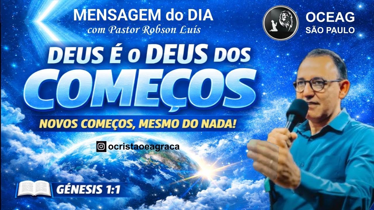 Deus é o Deus de COMEÇOS - MESMO PARTINDO DO NADA | Pr. Robson Luis