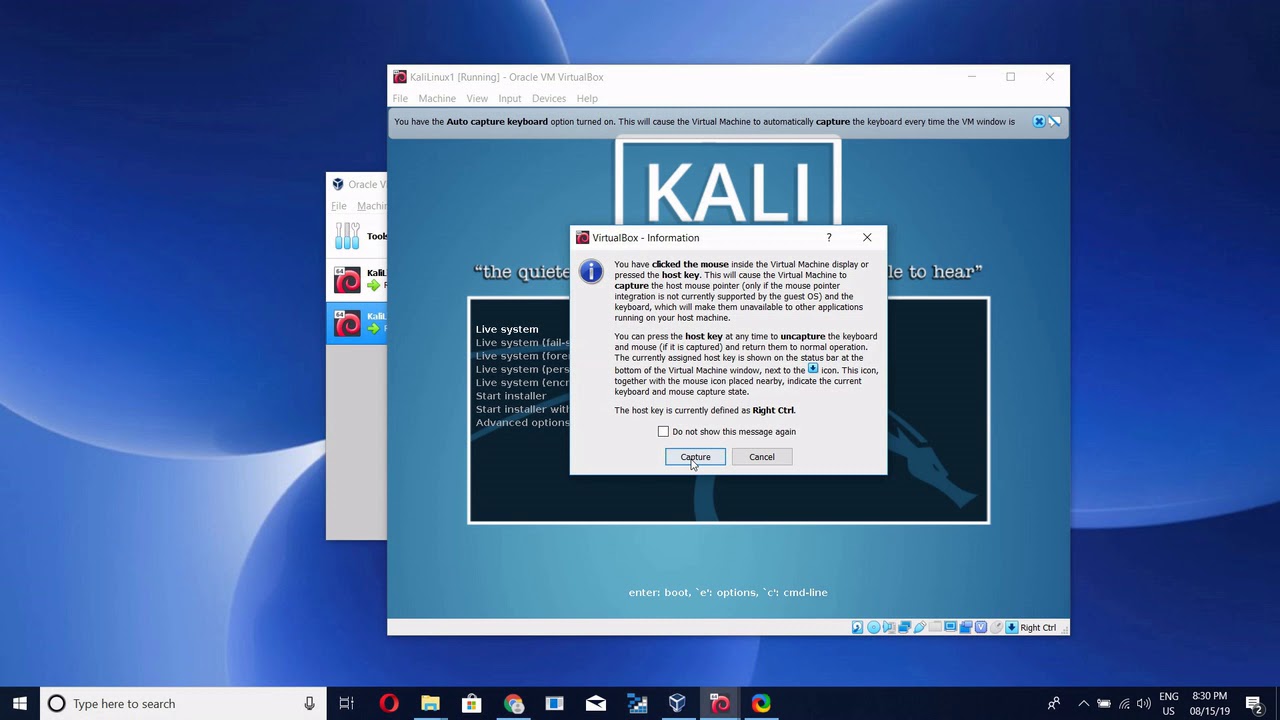 Install Kali Linux inside Windows10 in Tamil | VirtualBox