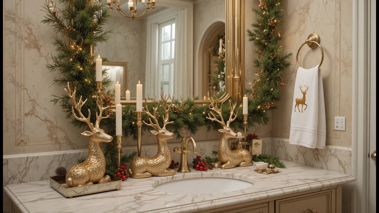 Christmas Bathroom Decor Ideas You’ll Want to Try This Season