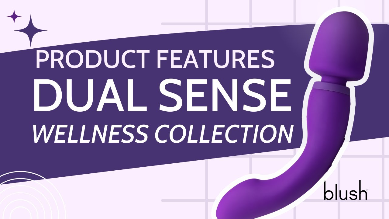 Powerful Wellness Dual Sense Rechargeable G Spot Vibrator and Wand | Blush Adult Sex Toys