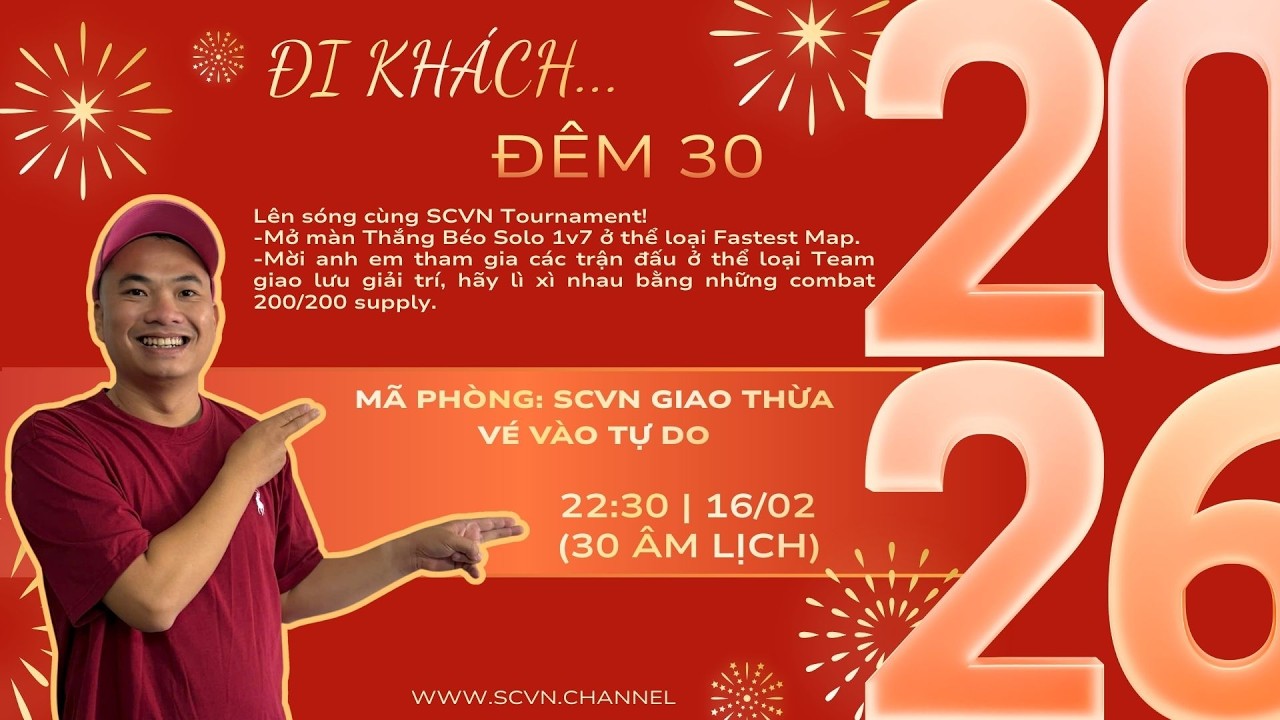 [Live] Thắng Béo đi khách đêm 30.