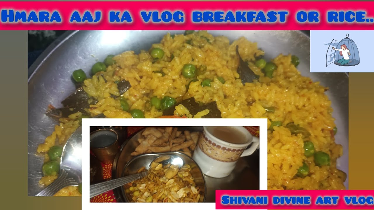 #Hmara aaj ka vlog breakfast or rice#..