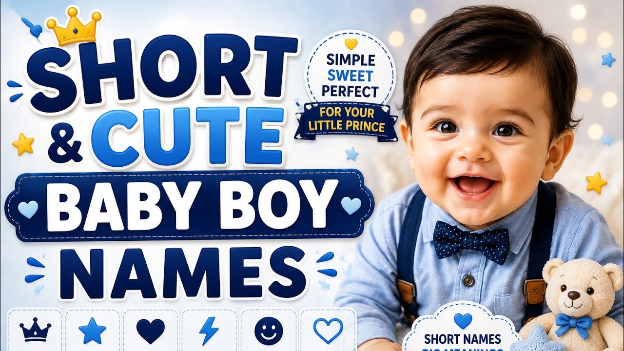 ✨ Short & Stylish Baby boy names