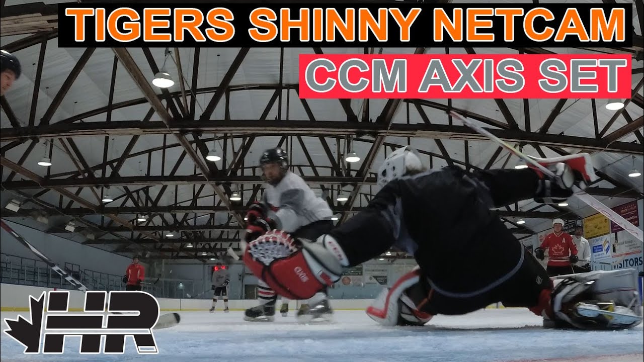 Testing CCM Axis set! Tigers hockey beer league netcam goalie GoPro