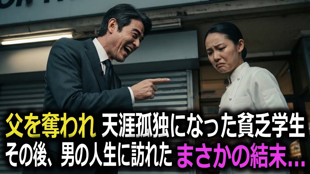 父の食堂を潰された貧乏女子学生。その後、完璧な復讐に大企業専務の人生は崩壊した。