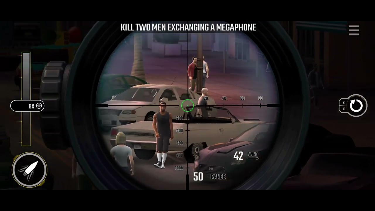 Pure Sniper Z17 Mission 2 A Wheel Steal Kill Two Men Exchanging A Megaphone
