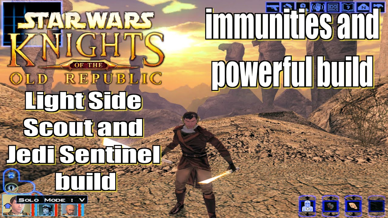 Star Wars Knights of the Old Republic Light Side 8 Scout 12 Sentinel build