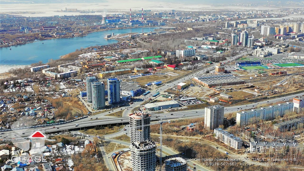 Аэросъемка жилого комплекса по улице Карбышева (Танковое кольцо) 2022