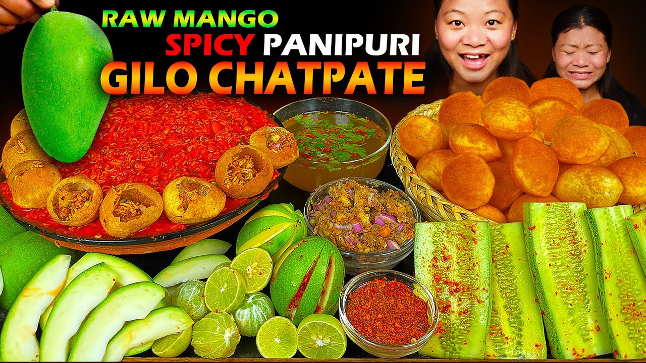 EXTREME SOUR MUKBANG Challenge | Raw Mango, Tangy Pani Puri & Spicy Gilo Chatpate | ASR Eating Show