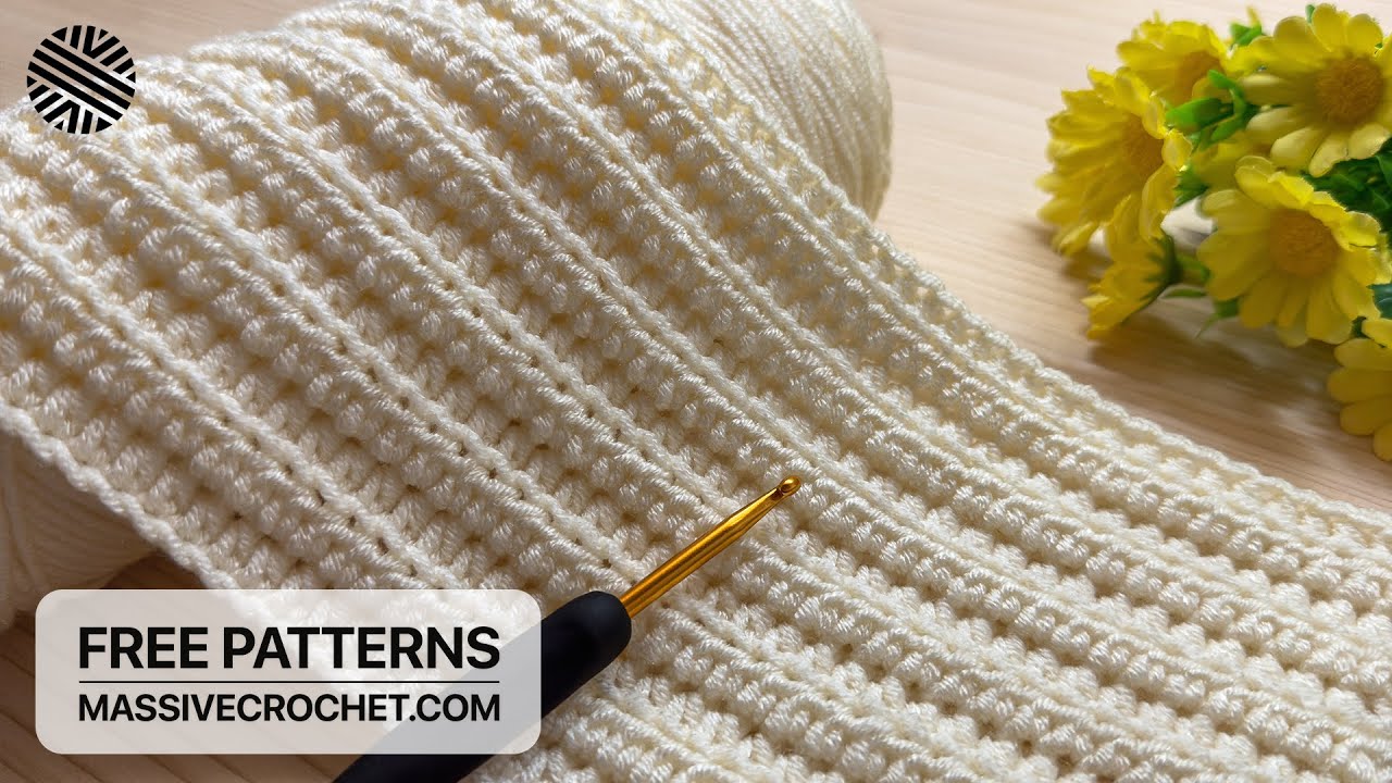 The MOST EASY & FAST Crochet Pattern for Beginners! ⚡️ WONDERFUL Crochet Stitch for Blanket & Scarf