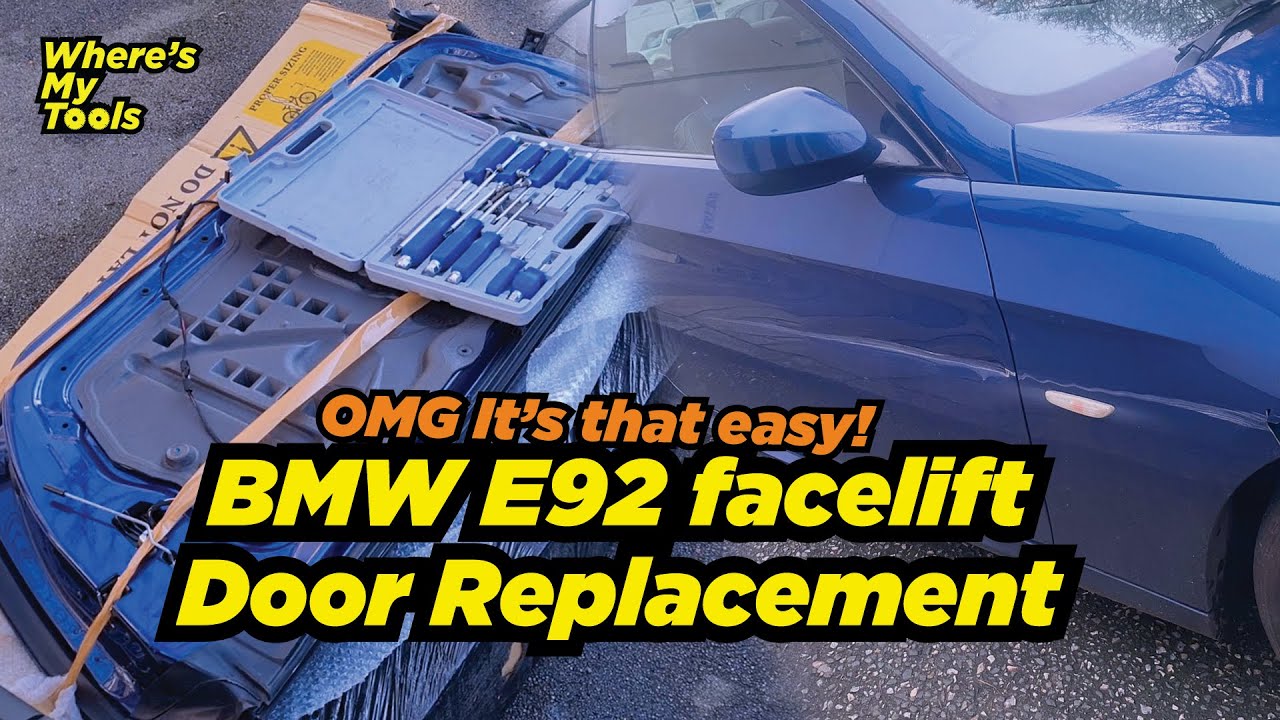 How to replace car door quickly  - BMW E92