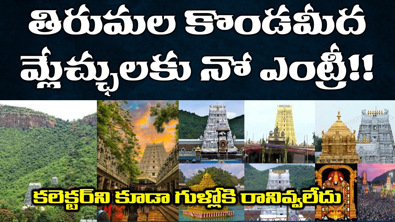 తిరుమల కొండమీద మ్లేచ్ఛులకు నో ఎంట్రీ!! | కలెక్టర్ ని కూడా గుళ్లోకి రానివ్వలేదు | @MVRSastry