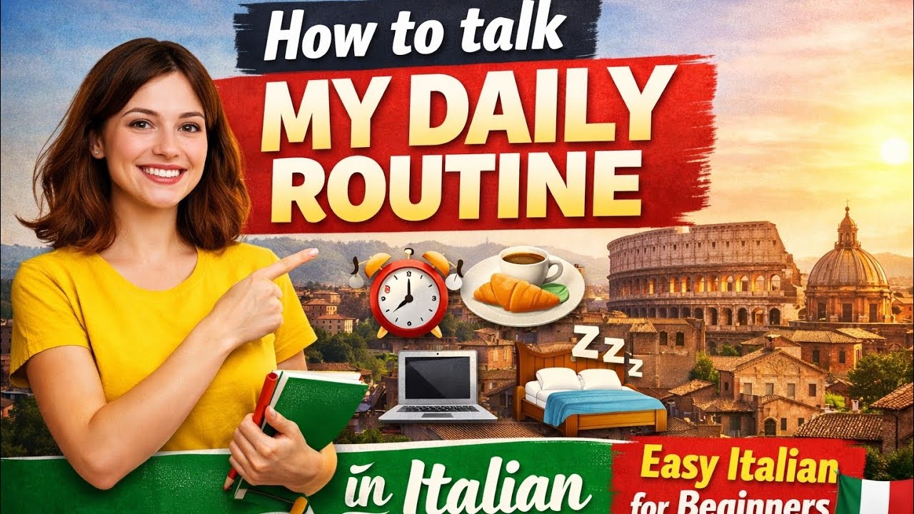 How to talk My Daily Routine in Italian | Easy Italian for Beginners