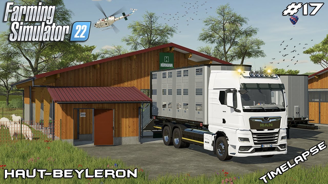 Expanding the FARM - BUYING SHEEP | Animals on Haut-Beyleron | Farming Simulator 22 | Episode 17